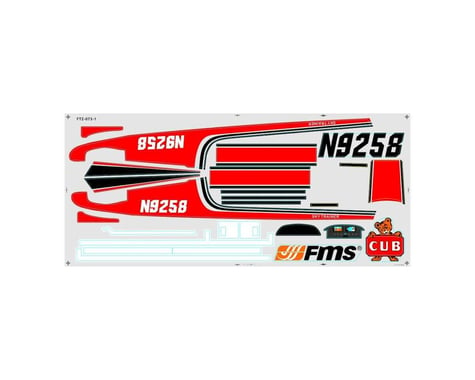 FMS Decal Sheet: Red Sky Trainer 1010mm