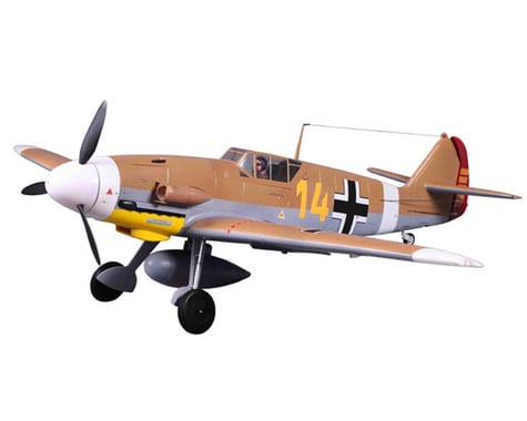 FMS Bf 109 Messerschmitt Warbird Plug-N-Play Electric Airplane (1400mm) (Brown)