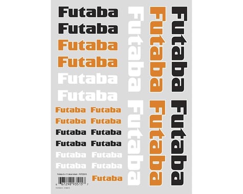 Futaba Air Die Cut Decal Sheet 8x11"