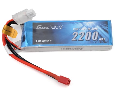 Gens Ace 2s LiPo RX Battery Pack 25C w/Deans (7.4V/2200mAh)
