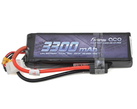Gens Ace 3s LiPo Battery Pack 50C w/TRX Connector (11.1V/3300mAh)