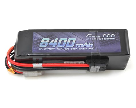 Gens Ace 3s LiPo Battery Pack 50C w/TRX Connector (11.1V/8400mAh)