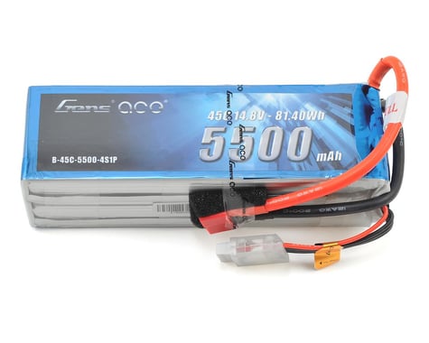 Gens Ace 4s LiPo Battery 45C  (14.8V/5500mAh)