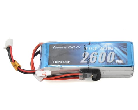Gens Ace 3s LiPo Transmitter Battery (11.1V/2600mAh)