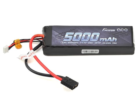 Gens Ace 3S LiPo Battery Pack 25C w/TRX Connector (11.1V/5000mAh)