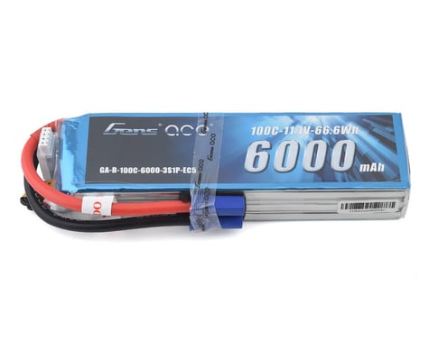 Gens Ace 3S Soft Case 100C LiPo Battery (11.1V/6000mAh)