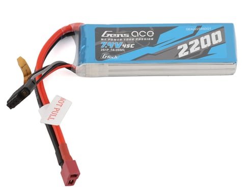 Gens Ace 2S G-Tech Smart LiPo Battery 45C (7.4V/2200mAh) w/T-Style Connector