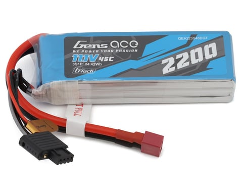 Gens Ace G-Tech Smart 3S LiPo Battery 45C (11.1V/2200mAh) w/Deans