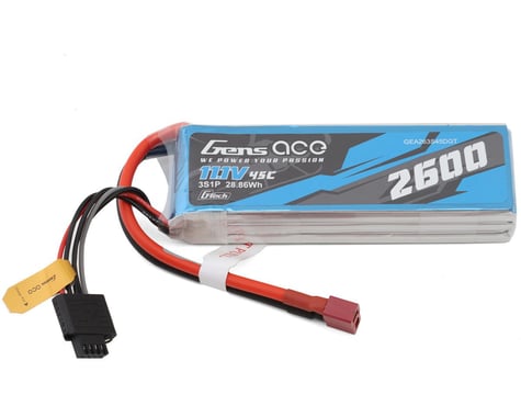 Gens Ace G-Tech Smart 3S LiPo Battery 45C (11.1V/2600mAh) w/Deans Connector