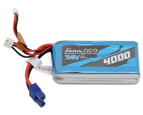 Gens Ace 2S RX LiPo Battery Pack (7.4V/4000mAh) w/EC3 Connectors