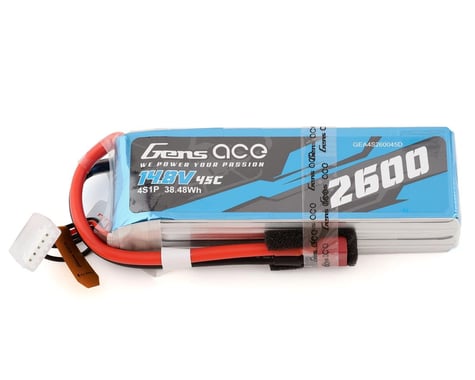 Gens Ace 4S LiPo Battery 45C (14.8V/2600mAh)