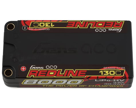 Gens Ace Redline 1S LiHV LiPo LCG Battery 130C (3.8V/8000mAh)