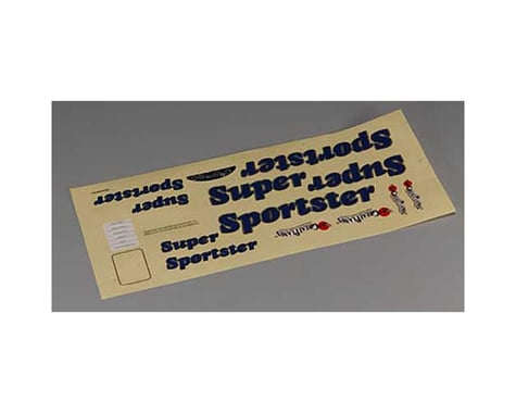 Great Planes Decal Set Super Sportster ARF