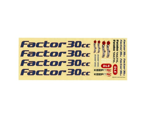 Great Planes Decals Factor 30cc/EP ARF