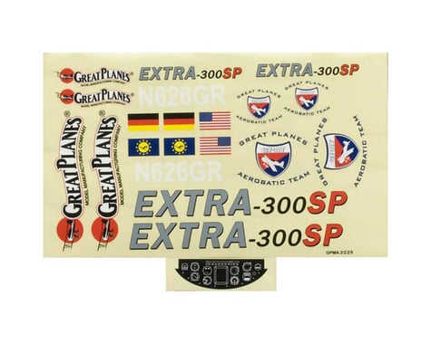 Great Planes Decal Sheet Extra 300SP .46-81 EP/GP ARF