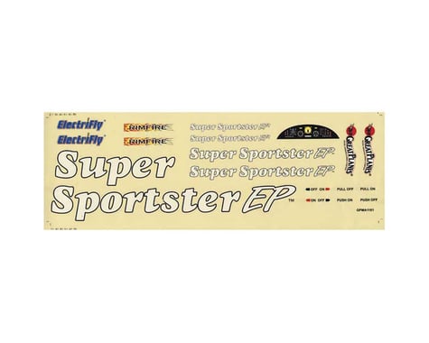 Great Planes Decal Super Sportster BL EP ARF