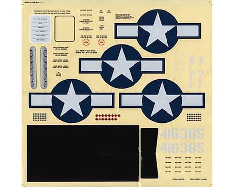 Great Planes Decals Fun Scale Mustang .46 ARF