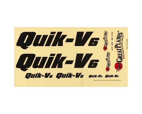 Great Planes Decal QuikV6 Q500 ARF