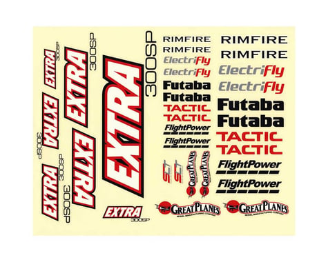 Great Planes Decals Extra 300SP EP ARF