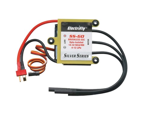Great Planes ElectriFly Silver Series 60A Brushless ESC Hi Volt