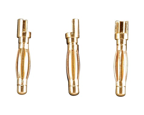 Great Planes Gold Plated Bullet Conn Male 2mm (3)