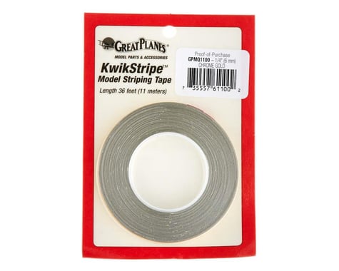 Great Planes Striping Tape Chrome Gold 1/4"