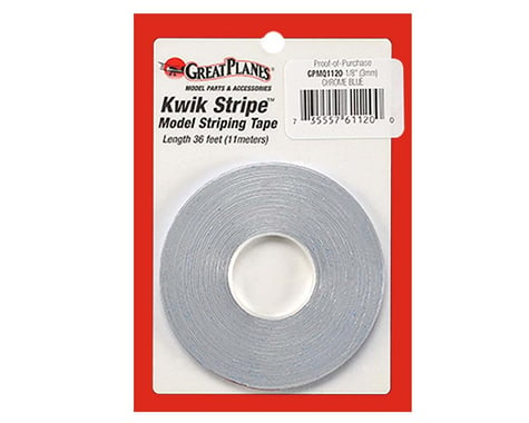Great Planes Striping Tape Chrome Blue 1/8"
