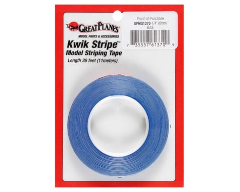 Great Planes Manufacturing  Stripe Tape Blue 1/4"