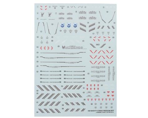 G-REWORK HG Seed Mighty Strike Freedom Decal Sheet