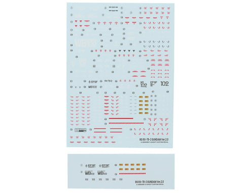 G-REWORK RG RX-78-2 Gundam Waterslide Decal Sheet