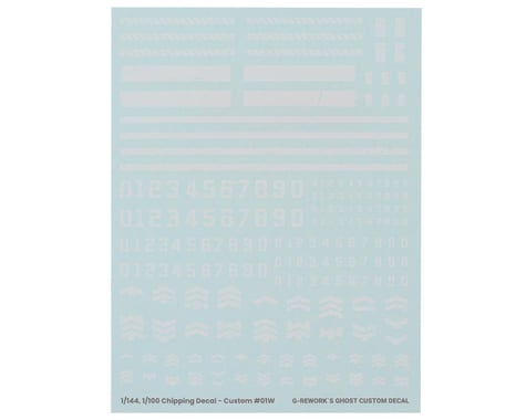G-REWORK Chipping Decal Sheet  Custom #01 (White)