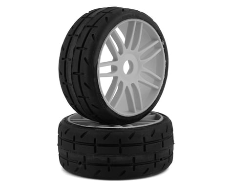 GRP Tires GT - TO1 Revo Belted Pre-Mounted 1/8 Buggy Tires (Silver) (2)