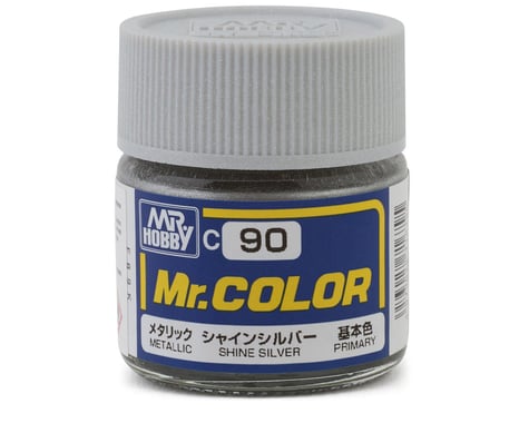 GSI Creos Mr. Hobby C90 Metallic Shine Silver Acrylic Hobby Paint (10ml)