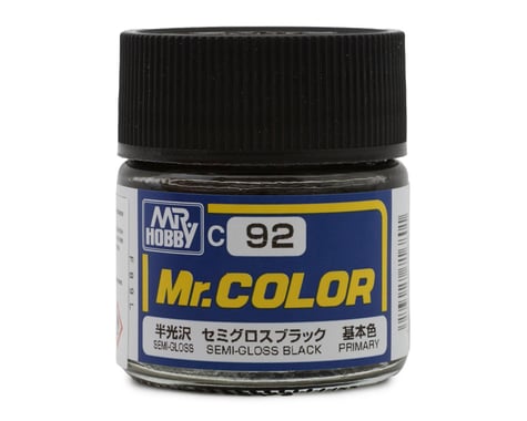 GSI Creos Mr. Hobby C92 Semi Gloss Black Acrylic Hobby Paint (10ml)