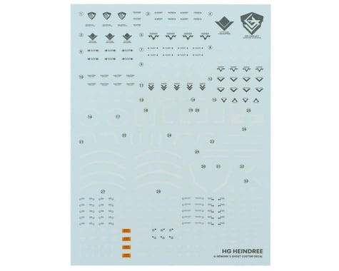 G-REWORK HG Heindree "The Witch from Mercury" Decal Sheet