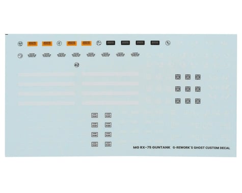 G-REWORK MG RX-75 Guntank Decal Sheets