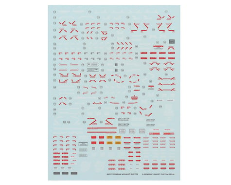 G-REWORK MG Victory Two Assault Buster Ver. Ka Decal Sheet