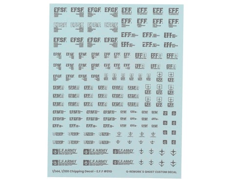 G-REWORK Chipping Decal Sheet EFF #01 (Gray)