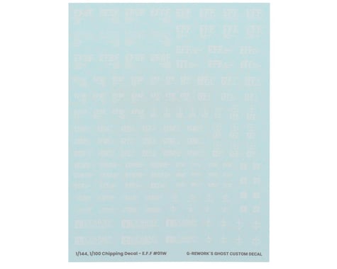 G-REWORK Chipping Decal Sheet EFF #01 (White)