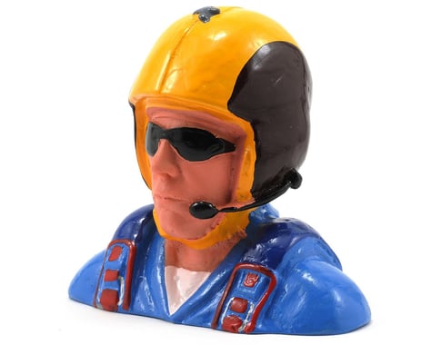 Hangar 9 "Civilian" Pilot Figure w/Aerobatic Helmet, Mic & Sunglasses (1/4)