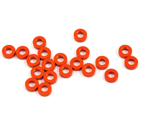 HB Racing 3X6X2.0mm Aluminum Washer (Orange) (20)