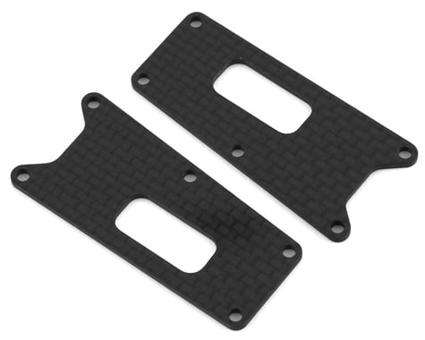 HB Racing D2 Evo Front Arm Cover (2) (Carbon)