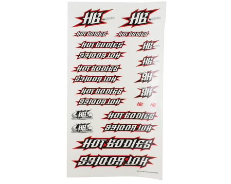 HB Racing Large Team Decal Set (Red)