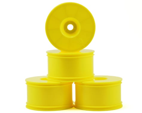 HB Racing T-Dish 1/8 Truggy Wheels (Yellow) (4)