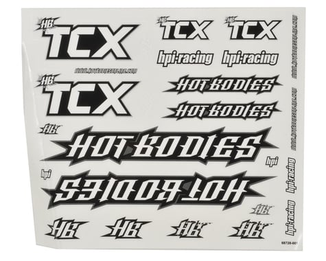 HB Racing TCX Decal Set