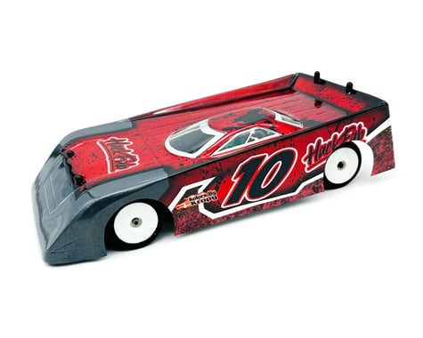 HackFab Losi Micro-B 1/18 Outlaw Wedge Late Model Body (Clear) (146.05mm WB)