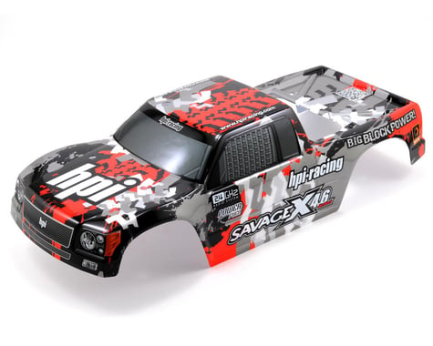 HPI Nitro GT-3 Truck Painted Body (Gray/Red/Black) (Savage X)