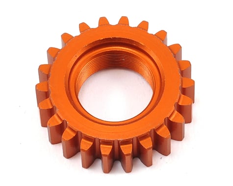 HPI 1M Aluminum Threaded Pinion Gear (Orange) (22T)