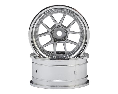 HPI 26mm DY-Champion 1/10 TC Drift Wheel (Chrome/Silver) (2) (9mm Offset)