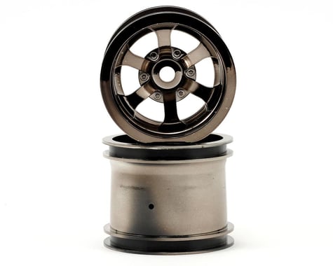 HPI Scorch 6-Spoke 2.2 Truck Wheel (2) (Black Chrome)